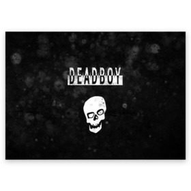 Поздравительная открытка с принтом BONES DEADBOY / SESH в Новосибирске, 100% бумага | плотность бумаги 280 г/м2, матовая, на обратной стороне линовка и место для марки
 | bones | boy | dead | deadboy | elmo | hdmi | hip | hop | kennedy | metal | rap | rapper | scream | sesh | seshollowaterboyz | skull | team | кеннеди | кости | костя | метал | рэп | рэпер | сеш | скрим | сэш | хип | хоп | череп | элмо