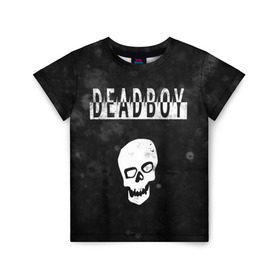 Детская футболка 3D с принтом BONES DEADBOY / SESH в Новосибирске, 100% гипоаллергенный полиэфир | прямой крой, круглый вырез горловины, длина до линии бедер, чуть спущенное плечо, ткань немного тянется | bones | boy | dead | deadboy | elmo | hdmi | hip | hop | kennedy | metal | rap | rapper | scream | sesh | seshollowaterboyz | skull | team | кеннеди | кости | костя | метал | рэп | рэпер | сеш | скрим | сэш | хип | хоп | череп | элмо