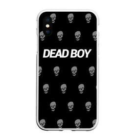 Чехол для iPhone XS Max матовый с принтом Bones Deadboy в Новосибирске, Силикон | Область печати: задняя сторона чехла, без боковых панелей | Тематика изображения на принте: bones | boy | dead | deadboy | elmo | hdmi | hip | hop | kennedy | metal | rap | rapper | scream | sesh | seshollowaterboyz | skull | team | кеннеди | кости | костя | метал | рэп | рэпер | сеш | скрим | сэш | хип | хоп | череп | элмо