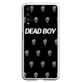 Чехол для Honor 20 с принтом Bones Deadboy в Новосибирске, Силикон | Область печати: задняя сторона чехла, без боковых панелей | Тематика изображения на принте: bones | boy | dead | deadboy | elmo | hdmi | hip | hop | kennedy | metal | rap | rapper | scream | sesh | seshollowaterboyz | skull | team | кеннеди | кости | костя | метал | рэп | рэпер | сеш | скрим | сэш | хип | хоп | череп | элмо