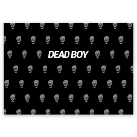 Поздравительная открытка с принтом Bones Deadboy в Новосибирске, 100% бумага | плотность бумаги 280 г/м2, матовая, на обратной стороне линовка и место для марки
 | bones | boy | dead | deadboy | elmo | hdmi | hip | hop | kennedy | metal | rap | rapper | scream | sesh | seshollowaterboyz | skull | team | кеннеди | кости | костя | метал | рэп | рэпер | сеш | скрим | сэш | хип | хоп | череп | элмо