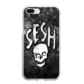 Чехол для iPhone 7Plus/8 Plus матовый с принтом SESH Team (Bones) в Новосибирске, Силикон | Область печати: задняя сторона чехла, без боковых панелей | Тематика изображения на принте: bones | boy | dead | deadboy | elmo | hdmi | hip | hop | kennedy | metal | rap | rapper | scream | sesh | seshollowaterboyz | skull | team | кеннеди | кости | костя | метал | рэп | рэпер | сеш | скрим | сэш | хип | хоп | череп | элмо