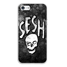 Чехол для iPhone 5/5S матовый с принтом SESH Team (Bones) в Новосибирске, Силикон | Область печати: задняя сторона чехла, без боковых панелей | Тематика изображения на принте: bones | boy | dead | deadboy | elmo | hdmi | hip | hop | kennedy | metal | rap | rapper | scream | sesh | seshollowaterboyz | skull | team | кеннеди | кости | костя | метал | рэп | рэпер | сеш | скрим | сэш | хип | хоп | череп | элмо