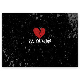 Поздравительная открытка с принтом XXXTentacion Red Broken Heart в Новосибирске, 100% бумага | плотность бумаги 280 г/м2, матовая, на обратной стороне линовка и место для марки
 | Тематика изображения на принте: broken | dead | heart | king | legend | music | rap | rapper | red | revenge | rip | xtentation | xxtennation | xxx | xxxtentacion | красное | мертв | музыка | память | разбитое | репер | рип | рэп | сердце | тентасьон | умер