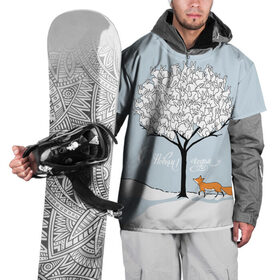 Накидка на куртку 3D с принтом Зайцы на дереве в Новосибирске, 100% полиэстер |  | Тематика изображения на принте: 2019 | год | дерево | дикие | животные | зайцы | зима | испуг | кролики | лесные | лиса | лисичка | мода | моло | на дереве | новый год | подарок | поздравление | праздник | рисунок | рождество | с новым годом