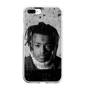 Чехол для iPhone 7Plus/8 Plus матовый с принтом XXXTentacion в Новосибирске, Силикон | Область печати: задняя сторона чехла, без боковых панелей | Тематика изображения на принте: broken | dead | heart | king | legend | music | rap | rapper | red | revenge | rip | xtentation | xxtennation | xxx | xxxtentacion | красное | мертв | музыка | память | разбитое | репер | рип | рэп | сердце | тентасьон | умер