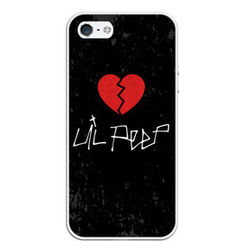 Чехол для iPhone 5/5S матовый с принтом Lil Peep Broken Heart в Новосибирске, Силикон | Область печати: задняя сторона чехла, без боковых панелей | broken | dead | heart | lil | lil peep | lilpeep | music | peep | pump | rap | rapper | red | rip | густав | красное | лил | лил пип | лилпип | мертв | память | пип | разбитое | рип | рэп | рэпер | сердечко | сердце | умер | эмо