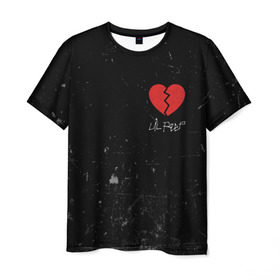 Мужская футболка 3D с принтом Lil Peep Broken Heart в Новосибирске, 100% полиэфир | прямой крой, круглый вырез горловины, длина до линии бедер | Тематика изображения на принте: broken | dead | heart | lil | lil peep | lilpeep | music | peep | pump | rap | rapper | red | rip | густав | красное | лил | лил пип | лилпип | мертв | память | пип | разбитое | рип | рэп | рэпер | сердечко | сердце | умер | эмо