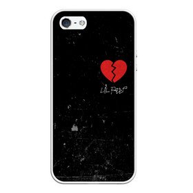 Чехол для iPhone 5/5S матовый с принтом Lil Peep Broken Heart в Новосибирске, Силикон | Область печати: задняя сторона чехла, без боковых панелей | broken | dead | heart | lil | lil peep | lilpeep | music | peep | pump | rap | rapper | red | rip | густав | красное | лил | лил пип | лилпип | мертв | память | пип | разбитое | рип | рэп | рэпер | сердечко | сердце | умер | эмо