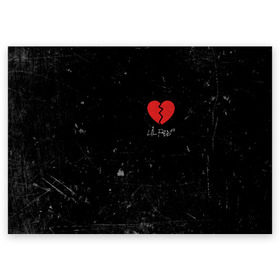 Поздравительная открытка с принтом Lil Peep Broken Heart в Новосибирске, 100% бумага | плотность бумаги 280 г/м2, матовая, на обратной стороне линовка и место для марки
 | Тематика изображения на принте: broken | dead | heart | lil | lil peep | lilpeep | music | peep | pump | rap | rapper | red | rip | густав | красное | лил | лил пип | лилпип | мертв | память | пип | разбитое | рип | рэп | рэпер | сердечко | сердце | умер | эмо