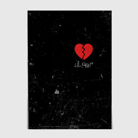 Постер с принтом Lil Peep Broken Heart в Новосибирске, 100% бумага
 | бумага, плотность 150 мг. Матовая, но за счет высокого коэффициента гладкости имеет небольшой блеск и дает на свету блики, но в отличии от глянцевой бумаги не покрыта лаком | broken | dead | heart | lil | lil peep | lilpeep | music | peep | pump | rap | rapper | red | rip | густав | красное | лил | лил пип | лилпип | мертв | память | пип | разбитое | рип | рэп | рэпер | сердечко | сердце | умер | эмо