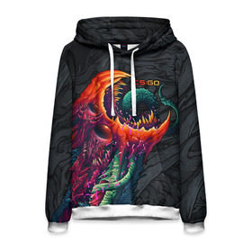 Мужская толстовка 3D с принтом CS:GO - Hyper Beast Original в Новосибирске, 100% полиэстер | двухслойный капюшон со шнурком для регулировки, мягкие манжеты на рукавах и по низу толстовки, спереди карман-кенгуру с мягким внутренним слоем. | asiimov | beast | counter | counter strike | counterstrike | cs go | cs:go | csgo | global | hyper | hyperbeast | offensive | skin | strike | азимов | гоу | контер | контр | контра | контрстрайк | скин | страйк | сы пщ