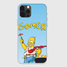 Чехол для iPhone 12 Pro Max с принтом Гомер в Новосибирске, Силикон |  | gomer | simpsons | барбекю | гомер | симпсон