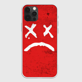 Чехол для iPhone 12 Pro с принтом Lil Peep Sad Face в Новосибирске, силикон | область печати: задняя сторона чехла, без боковых панелей | Тематика изображения на принте: broken | dead | heart | lil | lil peep | lilpeep | music | peep | pump | rap | rapper | red | rip | густав | красное | лил | лил пип | лилпип | мертв | память | пип | разбитое | рип | рэп | рэпер | сердечко | сердце | умер | эмо