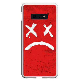 Чехол для Samsung S10E с принтом Lil Peep Sad Face в Новосибирске, Силикон | Область печати: задняя сторона чехла, без боковых панелей | broken | dead | heart | lil | lil peep | lilpeep | music | peep | pump | rap | rapper | red | rip | густав | красное | лил | лил пип | лилпип | мертв | память | пип | разбитое | рип | рэп | рэпер | сердечко | сердце | умер | эмо