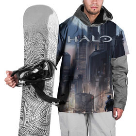Накидка на куртку 3D с принтом Halo в Новосибирске, 100% полиэстер |  | combat | evolved | fps | космос | медиа | научно | ореол | оружия | сага | стратегия | трилогия | фантастика | франшиза