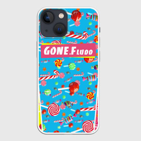 Чехол для iPhone 13 mini с принтом GONE.Fludd в Новосибирске,  |  | chaos | fludd | gone | gone fludd | gone.fludd | gonefludd | rap | гон | зашей | мамбл | русский | рэп | рэпер | сахарный | суперчуитс | флад | фладд | флексикон | хаос | человек | чизарп | чуитс | швепс | швепсово