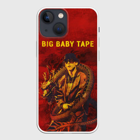 Чехол для iPhone 13 mini с принтом BIG BABY TAPE   Dragonborn в Новосибирске,  |  | Тематика изображения на принте: baby | bbt | big | dragonborn | dragons | fire | gimme | lost | rap | raper | tape | the | trap | взял | дракон | драконы | огонь | русский | рэп | рэппер | твою