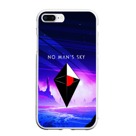 Чехол для iPhone 7Plus/8 Plus матовый с принтом NO MANS SKY 2019 в Новосибирске, Силикон | Область печати: задняя сторона чехла, без боковых панелей | Тематика изображения на принте: game | hill | hills | mounatin | mounatins | nms | no mans sky | planet | rock | rocks | sky | snow | space | winter | игры | планеты