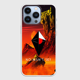 Чехол для iPhone 13 Pro с принтом NO MANS SKY в Новосибирске,  |  | Тематика изображения на принте: game | hill | hills | mounatin | mounatins | nms | no mans sky | planet | rock | rocks | sky | snow | space | winter | игры | планеты