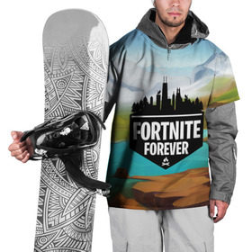Накидка на куртку 3D с принтом Fortnite Forever в Новосибирске, 100% полиэстер |  | battle royale | fortnite | fortnite battle royale | futuresynth | game | outrun | retrowave | synth | synthwave | игры | ретровейв | синтвейв | фортнайт