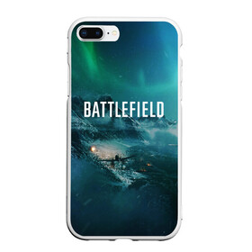 Чехол для iPhone 7Plus/8 Plus матовый с принтом BATTLEFIELD в Новосибирске, Силикон | Область печати: задняя сторона чехла, без боковых панелей | action | battlefield | battlefield 5 | battlefield v | dice | electronic arts | game | war | world war | война | вторая мировая | игры | солдат | солдаты | шутер