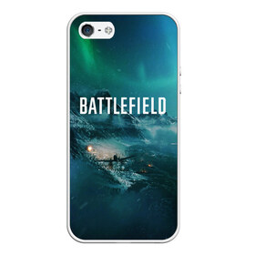 Чехол для iPhone 5/5S матовый с принтом BATTLEFIELD в Новосибирске, Силикон | Область печати: задняя сторона чехла, без боковых панелей | action | battlefield | battlefield 5 | battlefield v | dice | electronic arts | game | war | world war | война | вторая мировая | игры | солдат | солдаты | шутер