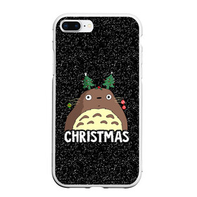 Чехол для iPhone 7Plus/8 Plus матовый с принтом Totoro Christmas в Новосибирске, Силикон | Область печати: задняя сторона чехла, без боковых панелей | Тематика изображения на принте: anime | christmas | moon | myneighbortotoro | night | totoro | xmas | аниме | канта | кодомо | котобус | кусакабэ | мэй | рождество | сусуватари | тацуо | тоторо | хаяомиядзаки | ясуко