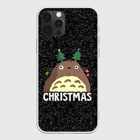 Чехол для iPhone 12 Pro с принтом Totoro Christmas в Новосибирске, силикон | область печати: задняя сторона чехла, без боковых панелей | Тематика изображения на принте: anime | christmas | moon | myneighbortotoro | night | totoro | xmas | аниме | канта | кодомо | котобус | кусакабэ | мэй | рождество | сусуватари | тацуо | тоторо | хаяомиядзаки | ясуко