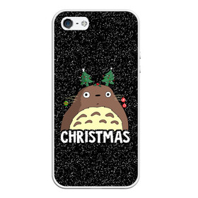 Чехол для iPhone 5/5S матовый с принтом Totoro Christmas в Новосибирске, Силикон | Область печати: задняя сторона чехла, без боковых панелей | Тематика изображения на принте: anime | christmas | moon | myneighbortotoro | night | totoro | xmas | аниме | канта | кодомо | котобус | кусакабэ | мэй | рождество | сусуватари | тацуо | тоторо | хаяомиядзаки | ясуко