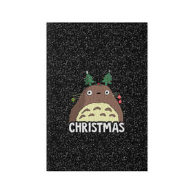 Обложка для паспорта матовая кожа с принтом Totoro Christmas в Новосибирске, натуральная матовая кожа | размер 19,3 х 13,7 см; прозрачные пластиковые крепления | Тематика изображения на принте: anime | christmas | moon | myneighbortotoro | night | totoro | xmas | аниме | канта | кодомо | котобус | кусакабэ | мэй | рождество | сусуватари | тацуо | тоторо | хаяомиядзаки | ясуко