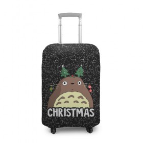 Чехол для чемодана 3D с принтом Totoro Christmas в Новосибирске, 86% полиэфир, 14% спандекс | двустороннее нанесение принта, прорези для ручек и колес | Тематика изображения на принте: anime | christmas | moon | myneighbortotoro | night | totoro | xmas | аниме | канта | кодомо | котобус | кусакабэ | мэй | рождество | сусуватари | тацуо | тоторо | хаяомиядзаки | ясуко