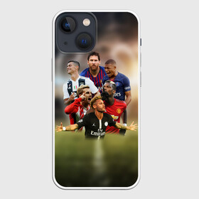 Чехол для iPhone 13 mini с принтом Чемпионы в Новосибирске,  |  | griezmann | mbappe | messi | neymar | pogba | ronaldo | гризман | лига | мбаппе | месси | неймар | погба | роналдо | чемпионов | чемпионы