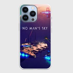 Чехол для iPhone 13 Pro с принтом NO MANS SKY в Новосибирске,  |  | Тематика изображения на принте: game | hill | hills | mounatin | mounatins | nms | no mans sky | planet | rock | rocks | sky | snow | space | winter | игры | планеты