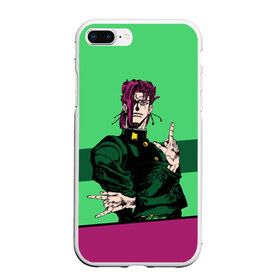 Чехол для iPhone 7Plus/8 Plus матовый с принтом Jojo Kakyoin в Новосибирске, Силикон | Область печати: задняя сторона чехла, без боковых панелей | adventure | anime | bizzare | jo jo | jojo | logo | manga | аниме | араки | ахегао | джо | джо джо | джоджо | жижа | жожа | жожо | йойо | лого | манга | мульт | мультфильм | отаку | сериал | символ | хирохико | юри | яой