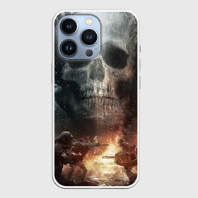 Чехол для iPhone 13 Pro с принтом Battlefield Череп в Новосибирске,  |  | battlefield | ак 47 | батла | баттл | война | огонь | омон | оружие | перестрелка | стрелялка | череп