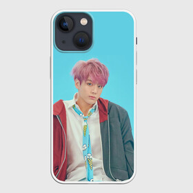 Чехол для iPhone 13 mini с принтом BTS. Jungkook в Новосибирске,  |  | army | bangtan | beyond | boys | bts | j hope | jimin | jin | jungkook | k pop | rm | scene | suga | the | v | армия | арэма | бтс | ви | джей хоупа | сюги | чимина | чина | чонгука