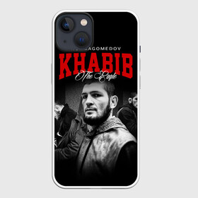 Чехол для iPhone 13 с принтом Хабиб Нурмагомедов в Новосибирске,  |  | khabib nurmagomedov | mma | the eagle | ufc | боец | бои без правил | борьба | микс файт | мма | орёл | самбо | хабиб | хабиб нурмагомедов