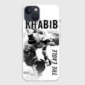 Чехол для iPhone 13 с принтом Хабиб Нурмагомедов в Новосибирске,  |  | khabib nurmagomedov | mma | the eagle | ufc | боец | бои без правил | борьба | микс файт | мма | орёл | самбо | хабиб | хабиб нурмагомедов