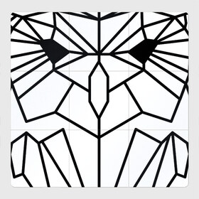 Магнитный плакат 3Х3 с принтом Полигональная сова в Новосибирске, Полимерный материал с магнитным слоем | 9 деталей размером 9*9 см | Тематика изображения на принте: owl | polygonal owl | геометрическая сова | геометрия | полигон | полигональная сова | полигоны | сова | совенок