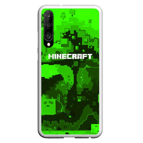 Чехол для Honor P30 с принтом MINECRAFT в Новосибирске, Силикон | Область печати: задняя сторона чехла, без боковых панелей | blade | blocks | creeper | cubes | game | ken | minecraft | mobs | sword | игры | крипер | майн крафт | майнкрафт | моб