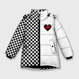 Зимняя куртка для девочек 3D с принтом ФРЕНДЗОНА в Новосибирске, ткань верха — 100% полиэстер; подклад — 100% полиэстер, утеплитель — 100% полиэстер. | длина ниже бедра, удлиненная спинка, воротник стойка и отстегивающийся капюшон. Есть боковые карманы с листочкой на кнопках, утяжки по низу изделия и внутренний карман на молнии. 

Предусмотрены светоотражающий принт на спинке, радужный светоотражающий элемент на пуллере молнии и на резинке для утяжки. | friend | zone | бойчик | бутылочка | бэйби | вечеринка | вписке | клетка | мэйби | панк | пижамная | поп | розовый | сердечко | сердце | ска | флирт | френдзона | хэш | школьная