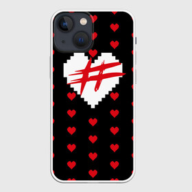 Чехол для iPhone 13 mini с принтом ФРЕНДЗОНА в Новосибирске,  |  | friend | zone | бойчик | бутылочка | бэйби | вечеринка | вписке | клетка | мэйби | панк | пижамная | поп | розовый | сердечко | сердце | ска | флирт | френдзона | хэш | школьная