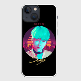 Чехол для iPhone 13 mini с принтом BTS. Suga в Новосибирске,  |  | army | bangtan | beyond | boys | bts | j hope | jimin | jin | jungkook | k pop | rm | scene | suga | the | v | армия | арэма | бтс | ви | джей хоупа | сюги | чимина | чина | чонгука