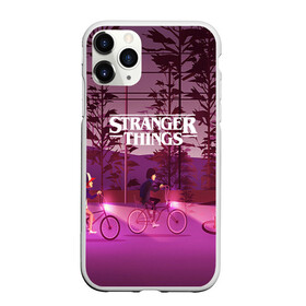 Чехол для iPhone 11 Pro матовый с принтом STRANGER THINGS в Новосибирске, Силикон |  | finn wolfhard | gaten mataraz | millie bobby brown | natalia dyer | stranger things | winona ryder | вайнона райдер | милли бобби браун | оченнь странные дела | очень странные дела | странные события