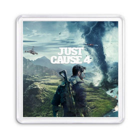 Магнит 55*55 с принтом Just Cause 4 в Новосибирске, Пластик | Размер: 65*65 мм; Размер печати: 55*55 мм | just cause