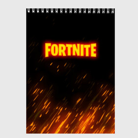 Скетчбук с принтом FORTNITE FIRE в Новосибирске, 100% бумага
 | 48 листов, плотность листов — 100 г/м2, плотность картонной обложки — 250 г/м2. Листы скреплены сверху удобной пружинной спиралью | 2019 | armor | armour | cybersport | esport | fire | fortnite | game | llama | logo | броня | игра | киберспорт | лама | симулятор строительства | строительство | фиолетовый | фирменные цвета | фортнайт