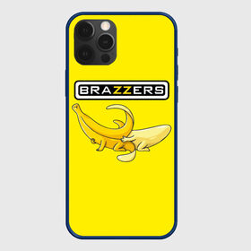 Чехол для iPhone 12 Pro с принтом Brazzers в Новосибирске, силикон | область печати: задняя сторона чехла, без боковых панелей | brazzers | банан | бразерс | логотип | надпись | прикол | юмор
