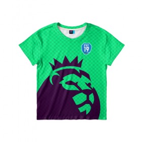 Детская футболка 3D с принтом FUT FIFA 2019 Barclays в Новосибирске, 100% гипоаллергенный полиэфир | прямой крой, круглый вырез горловины, длина до линии бедер, чуть спущенное плечо, ткань немного тянется | champions league | fifa | game. easports | team | ultimate | лига | фифа | чемпионов