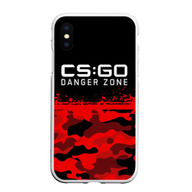 Чехол для iPhone XS Max матовый с принтом CS:GO - Danger Zone в Новосибирске, Силикон | Область печати: задняя сторона чехла, без боковых панелей | Тематика изображения на принте: asiimov | beast | counter | counter strike | counterstrike | cs go | cs:go | csgo | danger | global | hyper | offensive | strike | zone | азимов | гоу | контер | контр | контра | контрстрайк | страйк | сы пщ